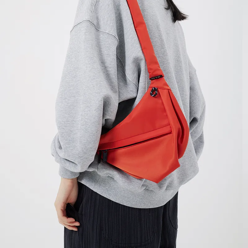 MYEDITION Shoulder Bag, Cell Phone Pouch, Crossbody Bag Nylon Polyester Black/Gray Unisex-19