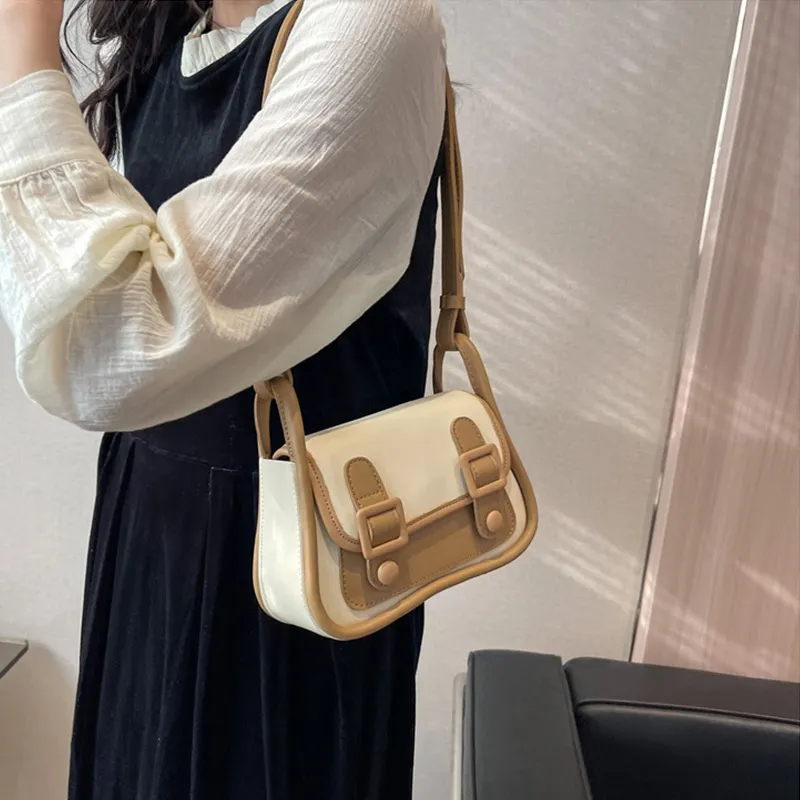 JANE KLAIN PU Shoulder Bag, Crossbody Bag Small Size Women's Pink/Black/Khaki-23