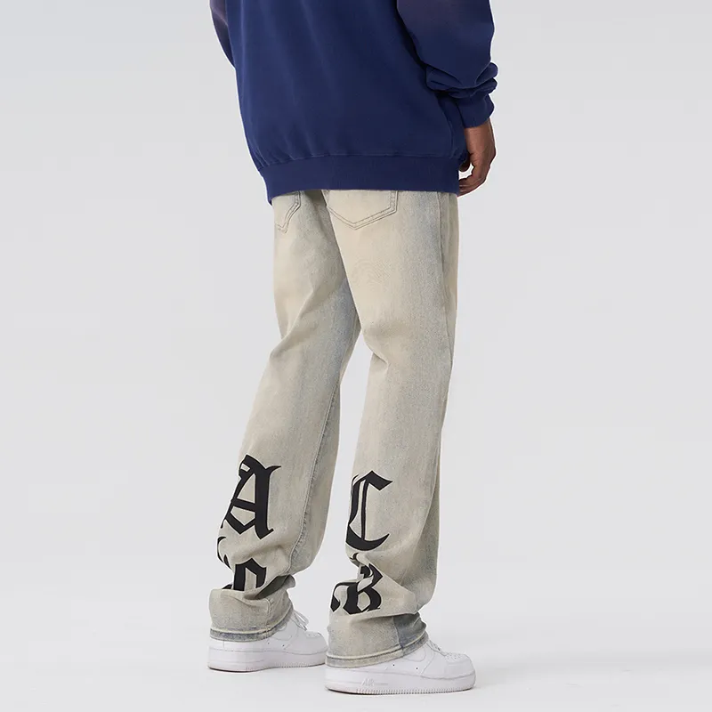 A Chock Jeans Unisex Pale Yellow-2