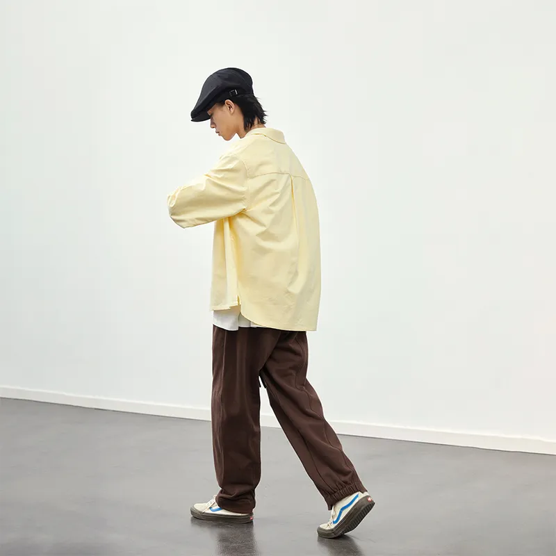 SIMPLE PROJECT Straight Sports Pants Unisex-14