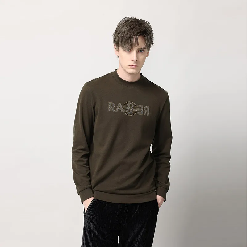 RARE FW22 Straight Long Sleeved T Shirt Men's Green-4