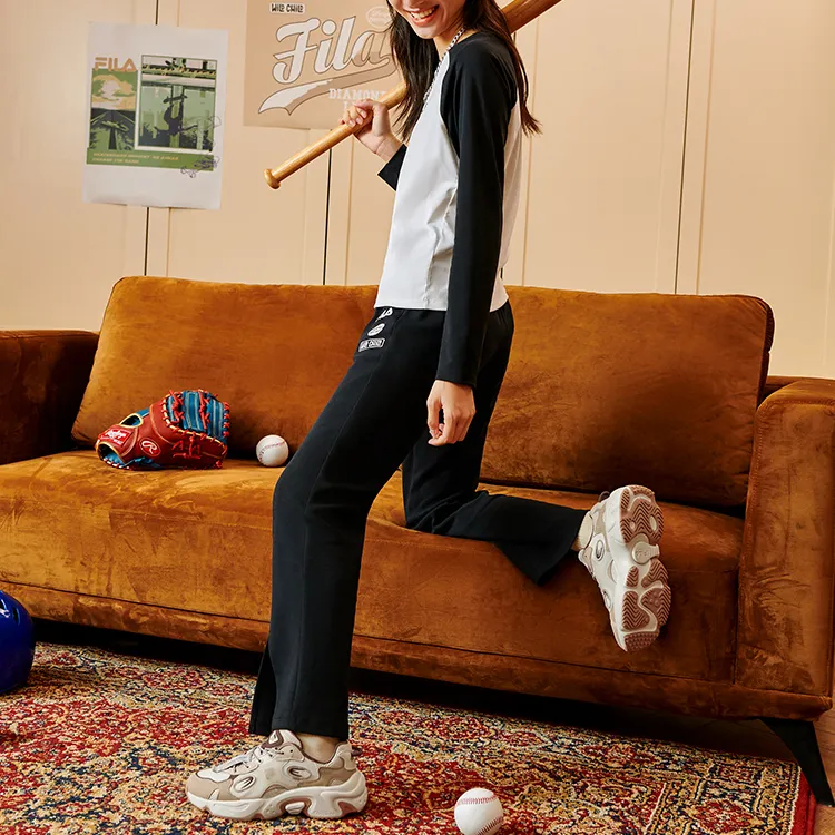 FILA FUSION Raccoon Cushioning Anti-Slip And Wear-Resistant Low-Top Chunky Sneakers Women's White Sesame-7