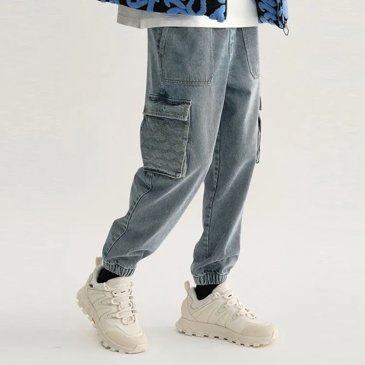 Palladium Jogger Jeans Men's Light Denim Blue-2