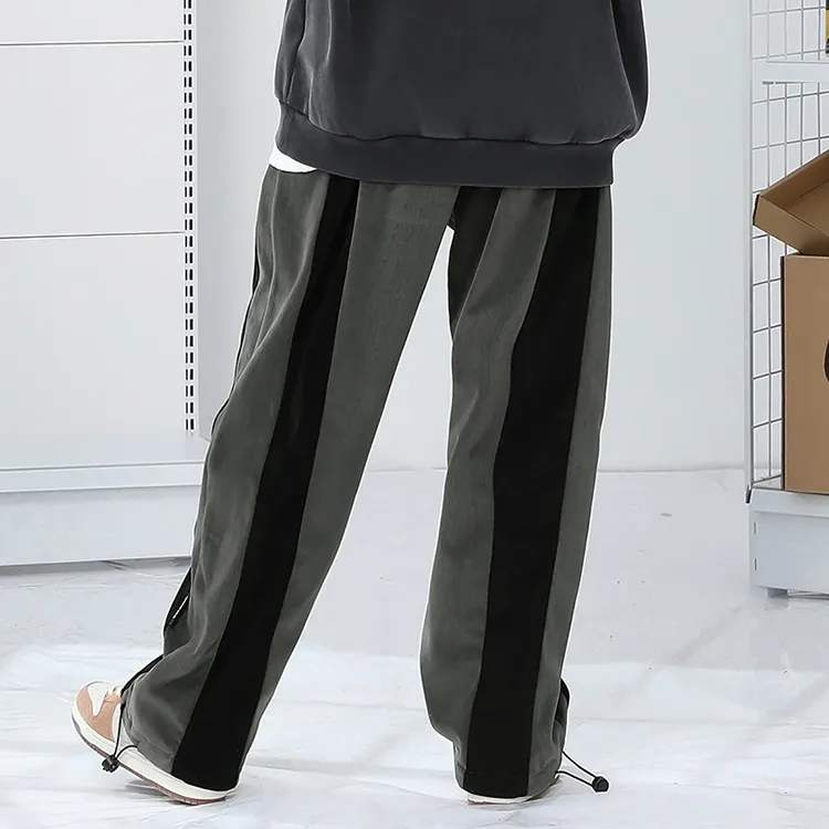 GENANX FW22 Casual Pants Unisex Gray-3