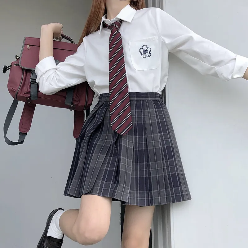 Tokyo Season Casual Short Skirts Women's Carbon Fiber Estate Plaid Skirt-50