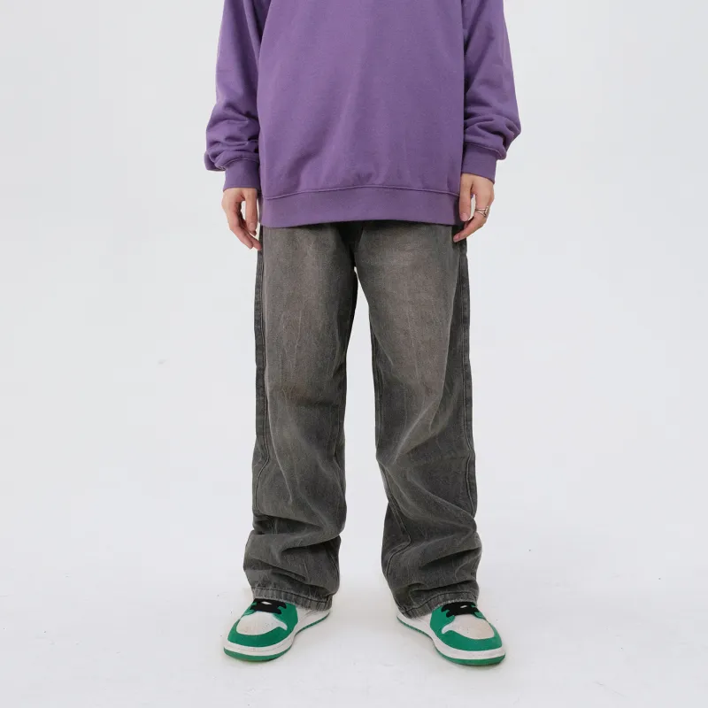 LBPC Straight Jeans Unisex Dark Gray-3