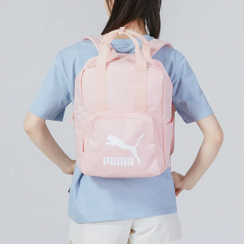 PUMA Fabric Laptop Bag Backpack Regular Unisex Pink-3