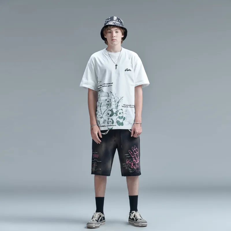 Guuka Casual Shorts Unisex Black-2