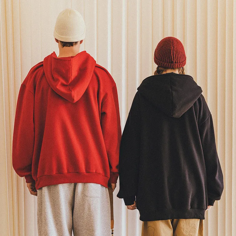 WAYNEXZAVIER Hooded Loose Fit Plus Size Sweatshirt Unisex-4
