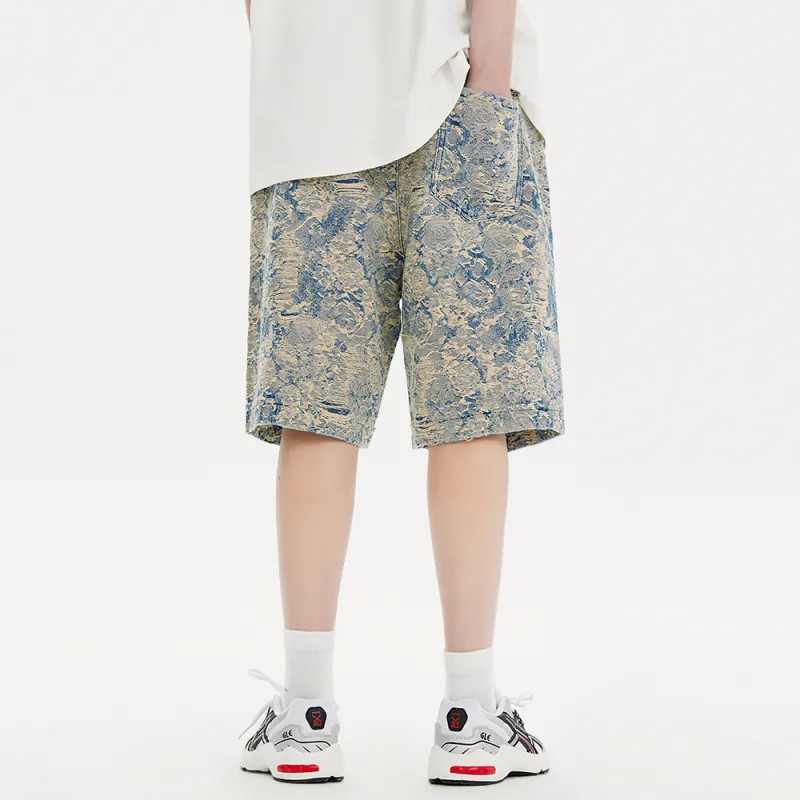 BEETLE TOWN Denim Shorts Unisex-12