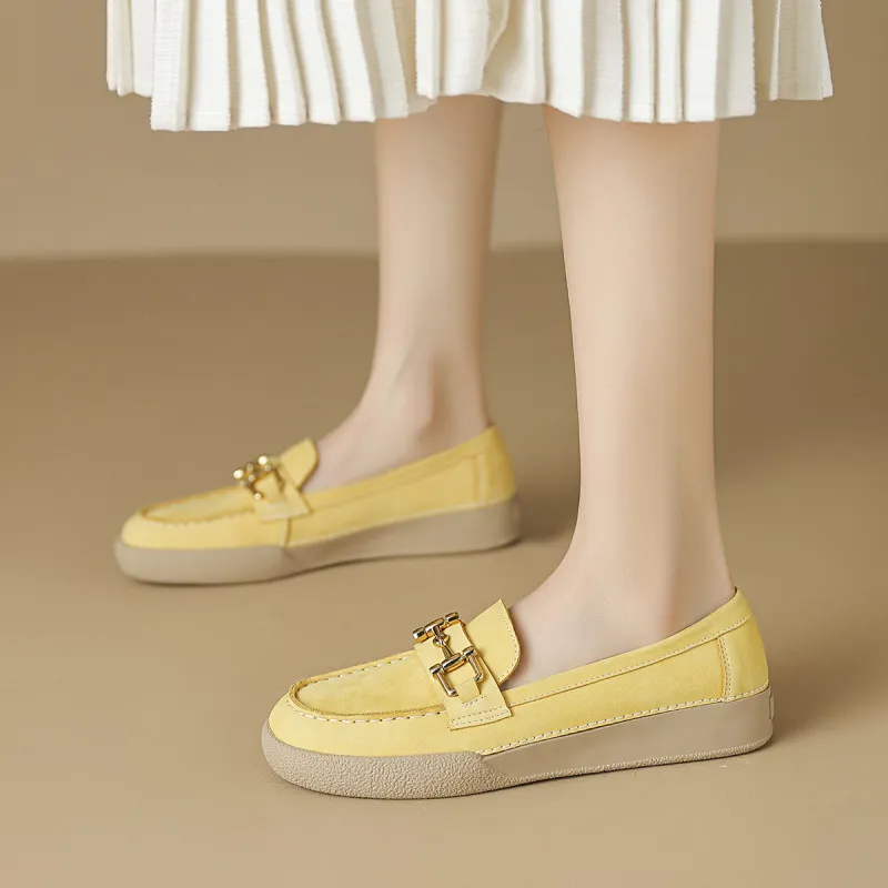 OCCAMAN Women's Casual Shoes Women's Beige/Yellow-8