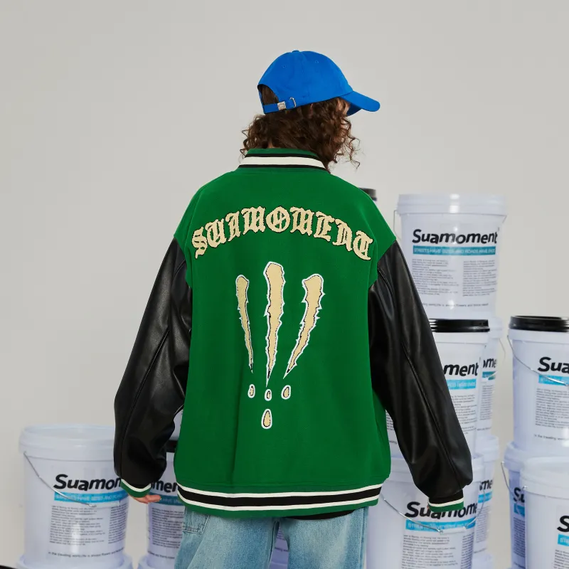 Suamoment 2023 Spring/summer Baseball Jacket Unisex-7