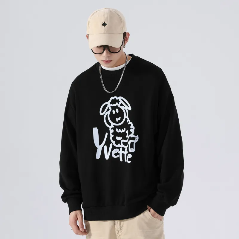 Yvette Sweatshirts Unisex Black-6