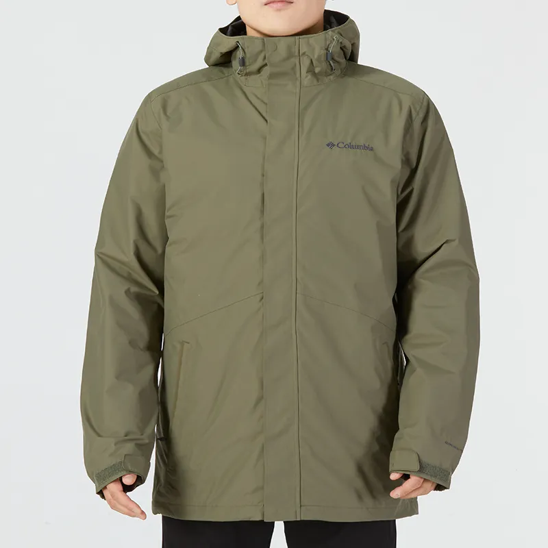 Columbia Down Jackets Men Army Green-5