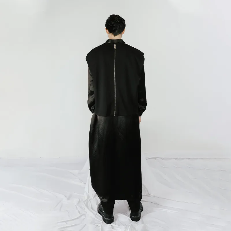 Cheng Jin Yi Bureau Loose Fit Vest Unisex Black-3