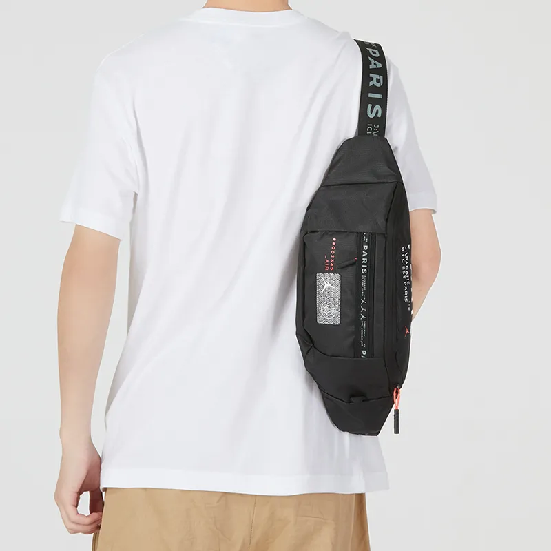 Jordan Paris, Collaboration Polyester Fanny Pack Regular Unisex Black-3