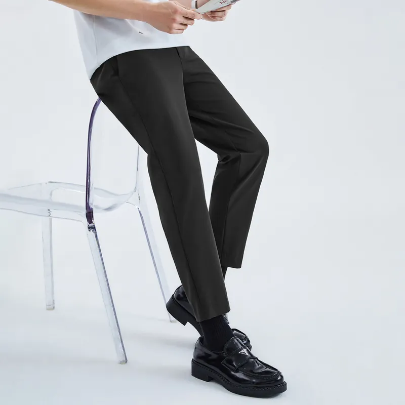 PEACEBIRD MEN Suit Trousers Unisex Black-5