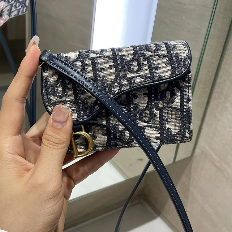 Lan Bao Fan Cow Leather Bag Accessory, Bag Strap Unisex Dark Blue-5