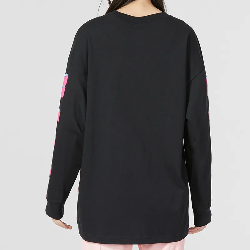 Nike Drop Shoulder Sleeve T Shirt Women's Black-3