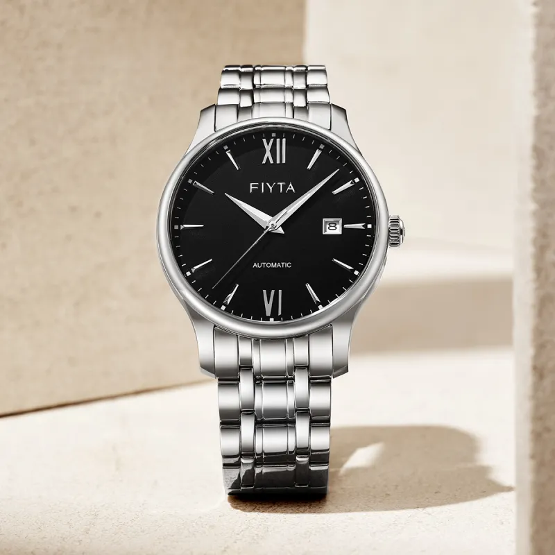 Fiyta Classic Collection Automatic Mechanical Movement Watch Unisex White Dial-4
