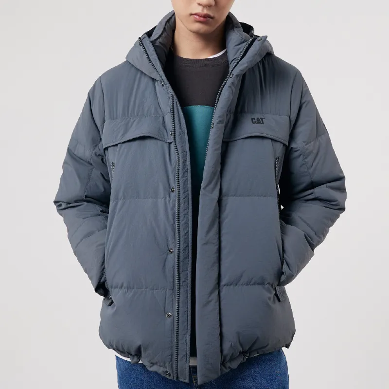 CAT x Transformers FW22 Cartoon Letter Solid Color Hooded Loose Fit Thickened Down Jacket Unisex-2