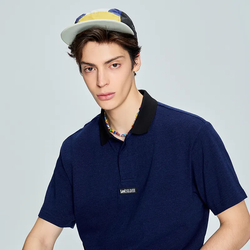 Lee Polo Shirts Men Dark Blue-5