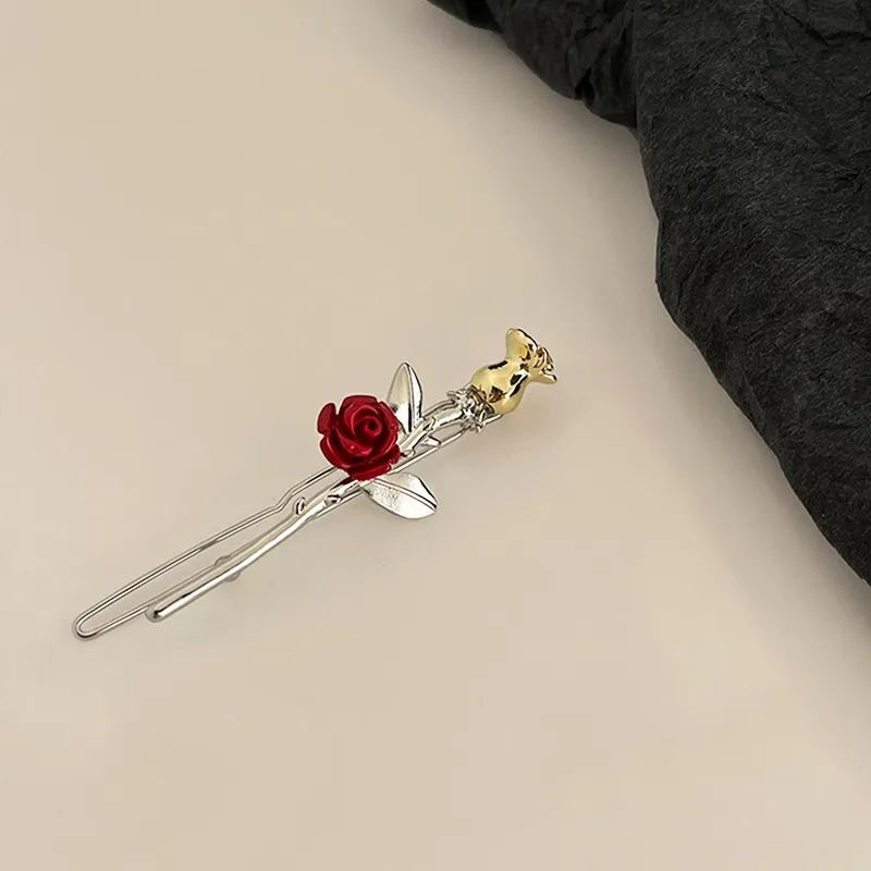 SENDME Hair Clips Women's The Little Prince's Rose Two Piece Set-5