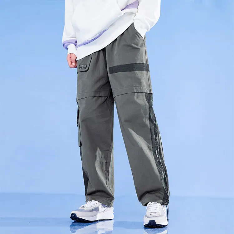 LAMLICKA Knitted Sweatpants Unisex Gray-2