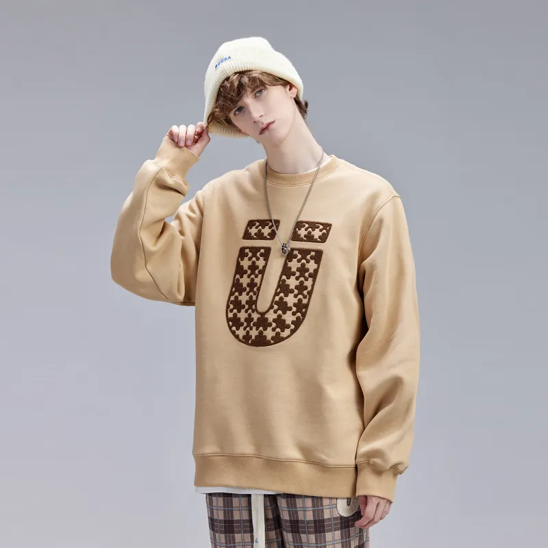Guuka Sweatshirts Unisex Camel-4