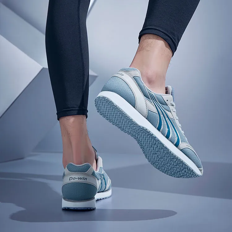 DO WIN Cushioned Slip Resistant Abrasion Resistant Breathable Low Top Running Shoes Unisex Greige-8