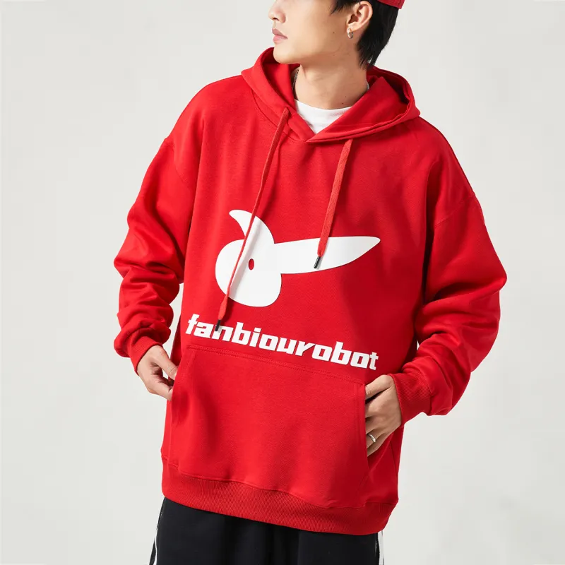 FANBIOU Sweatshirts Unisex Red-3