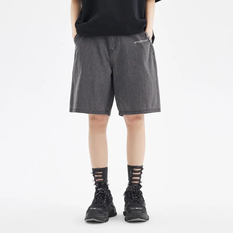 SPRAYGROUND Denim Shorts Unisex Black-2