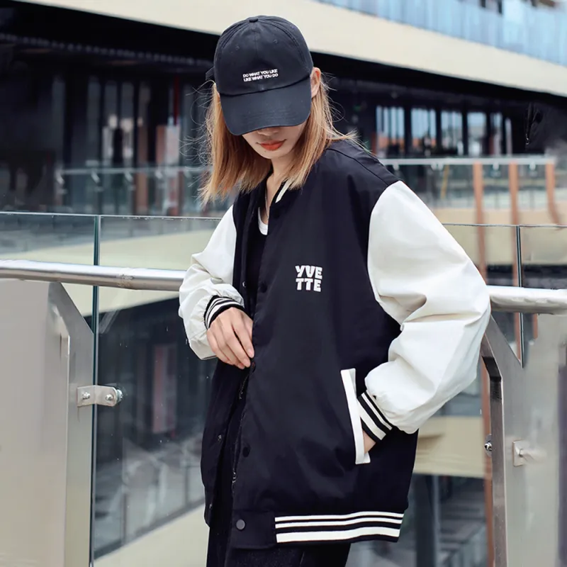 Yvette Thin Baseball Jacket Fall Unisex-4