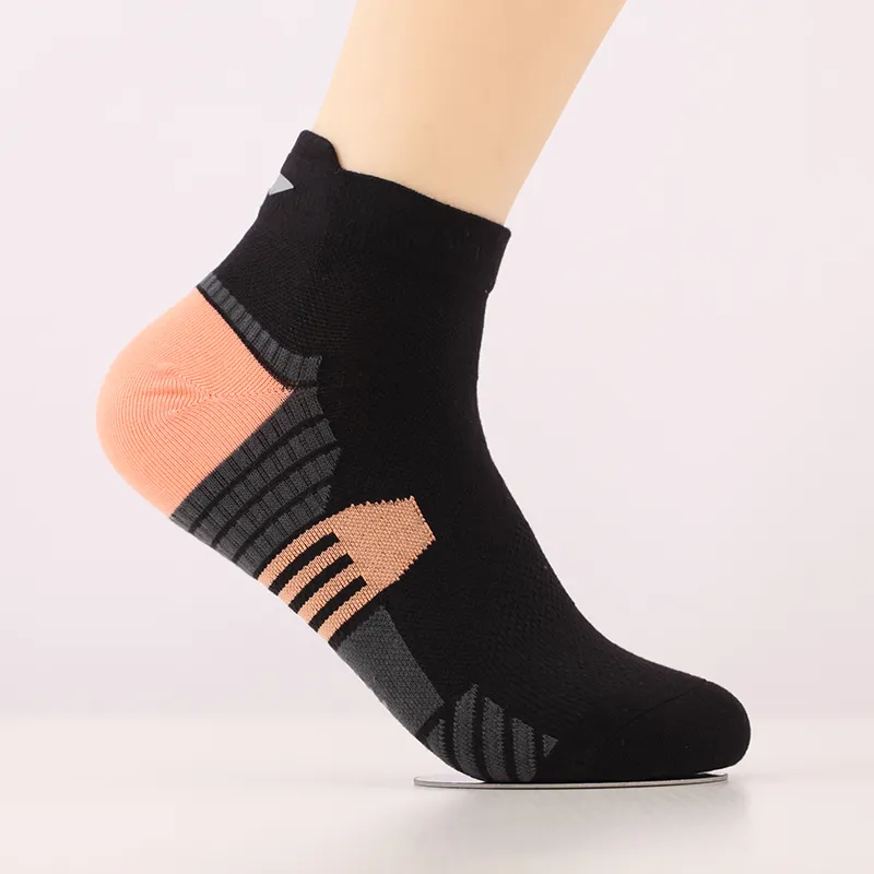 LiNing Ankle Socks Unisex 1 Pack Black Muskmelon Orange-5