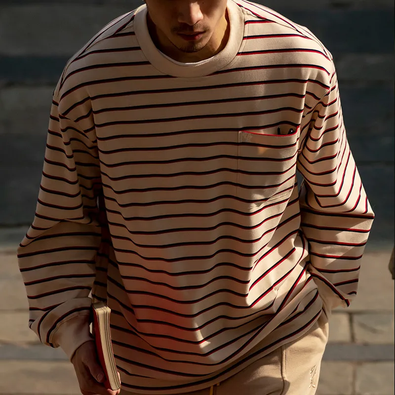 URBAN STANDARD Straight Long Sleeved T Shirt Unisex-11