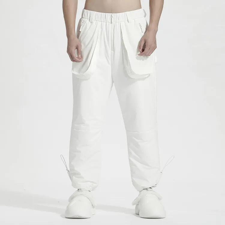 NORVINCY Elastic Waistband Loose Fit Pants Northeast Windproof Casual Pants Unisex-7