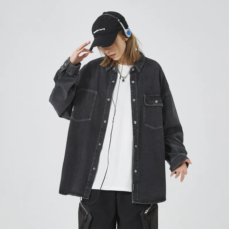 FAIRWHALE Denim Jackets Unisex-12
