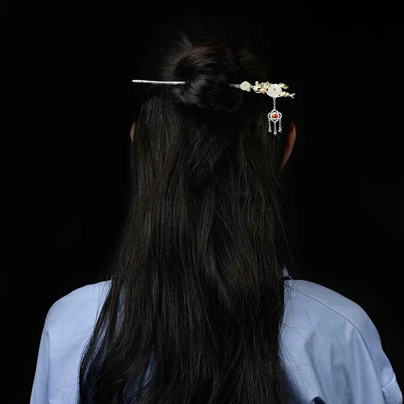 BAIJUAN Hairpins Women's Silver-1