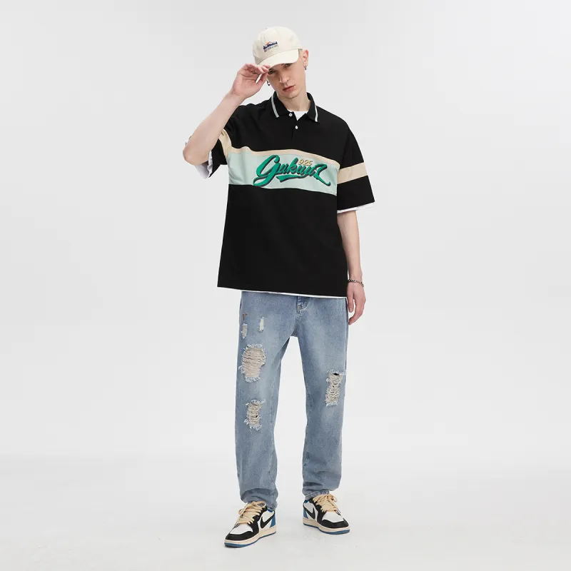 GUKUUL Polo Shirts Unisex Black-5