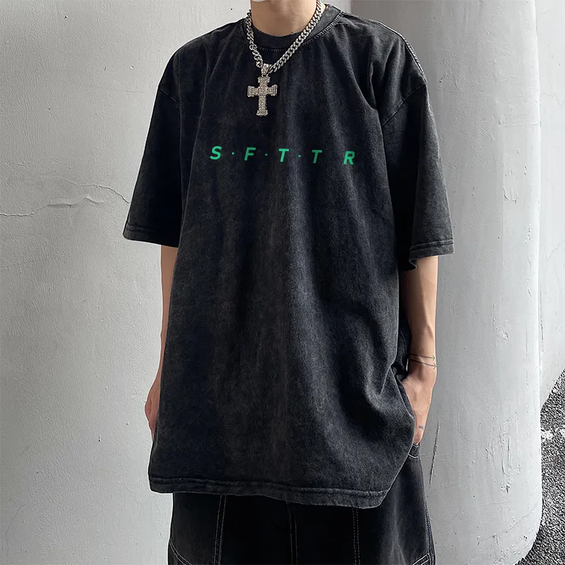 SFTTR Elbow Length Sleeved T Shirt Unisex Black-5