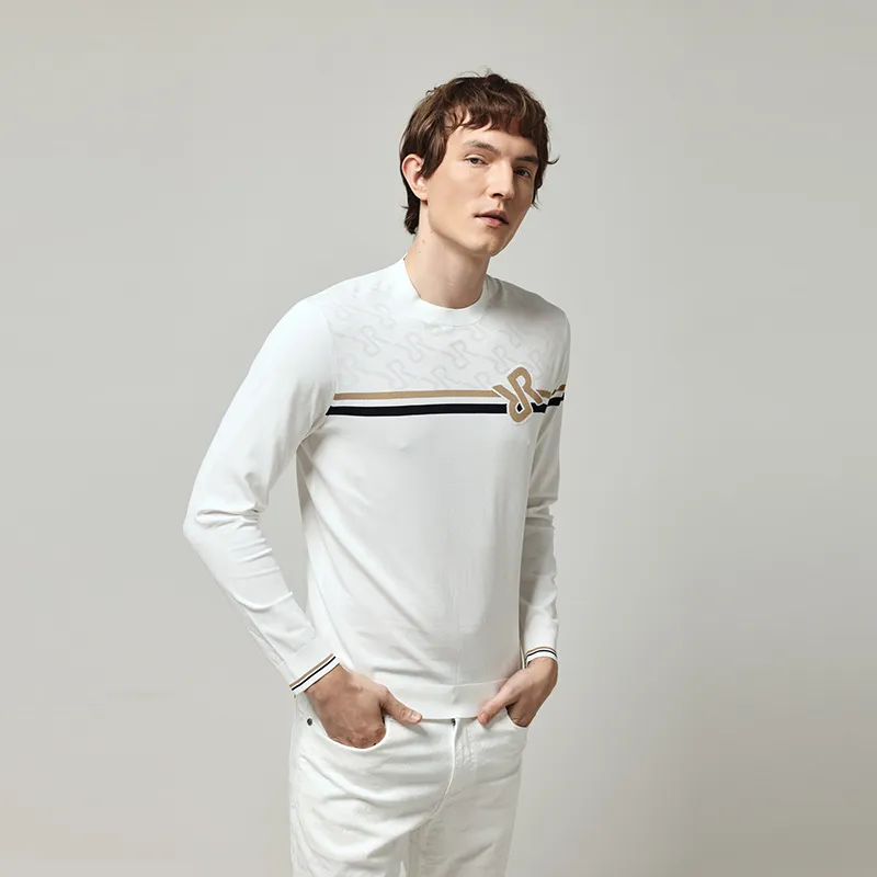 RARE Long Sleeved Knitwear Men's White-3