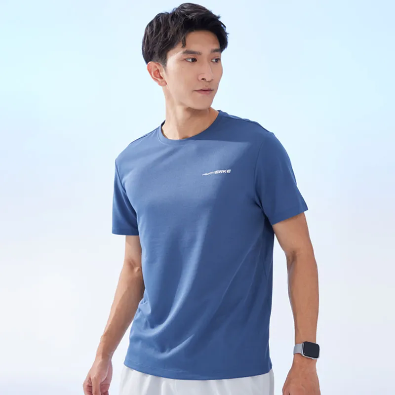 Erke T Shirt Men's Melt Ice Blue-2