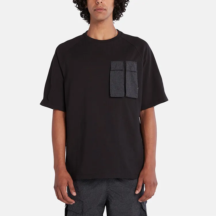 Timberland Drop Shoulder Sleeve T-Shirt Men's Gray-3