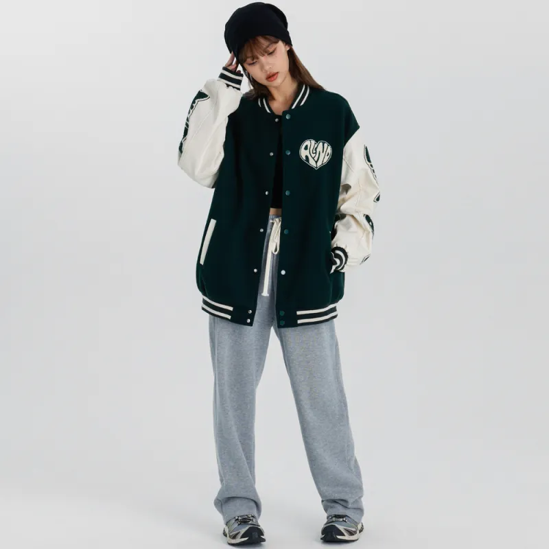 ALL NIGHT DAYS Baseball Jacket Fall Unisex-8