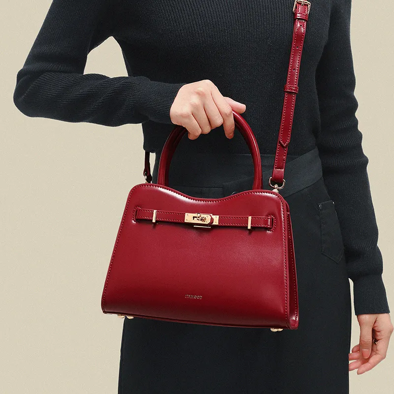 Miao Di Handbags Cathedral Red-3