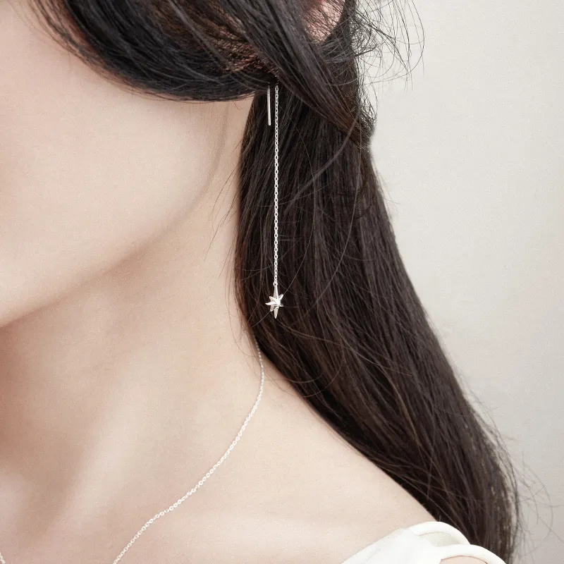 RHODON 925 Sterling Silver Drop Earrings Women's-4