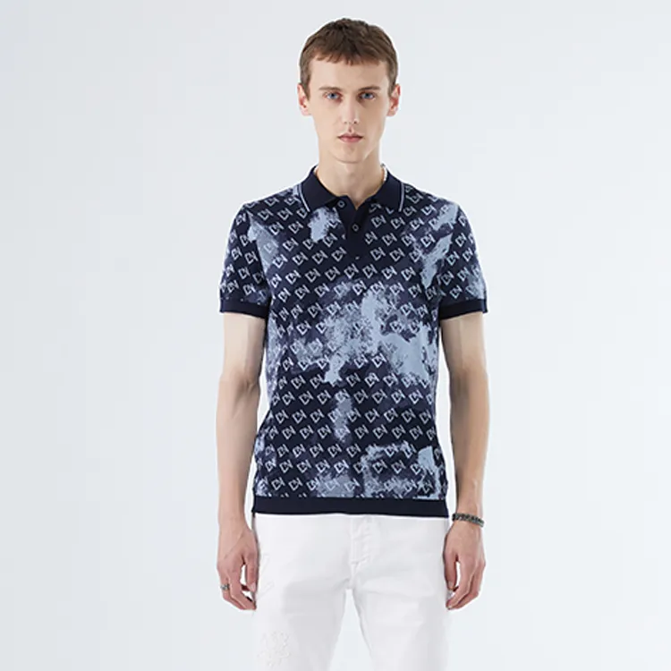 DAVID NAMAN T Shirts Men Navy Blue-2