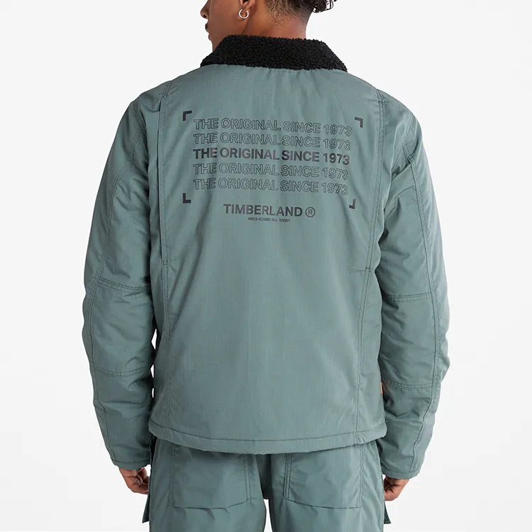 Timberland Velvet Jackets Men Fragrant Green-4