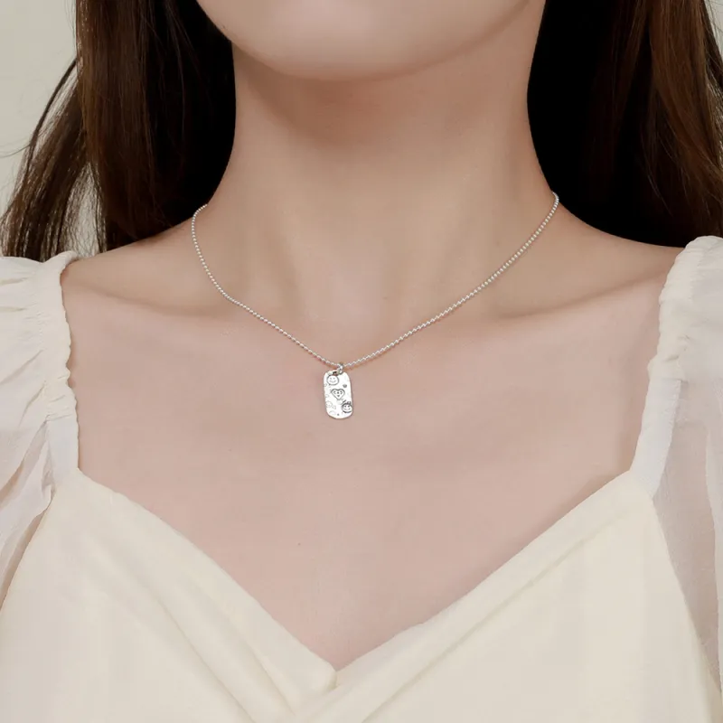 CLARKIA FLOWER S925 Silver Necklaces Women's-5