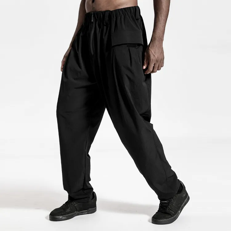 NORVINCY Western Hook and Loop Pocket Casual Pants Unisex-4